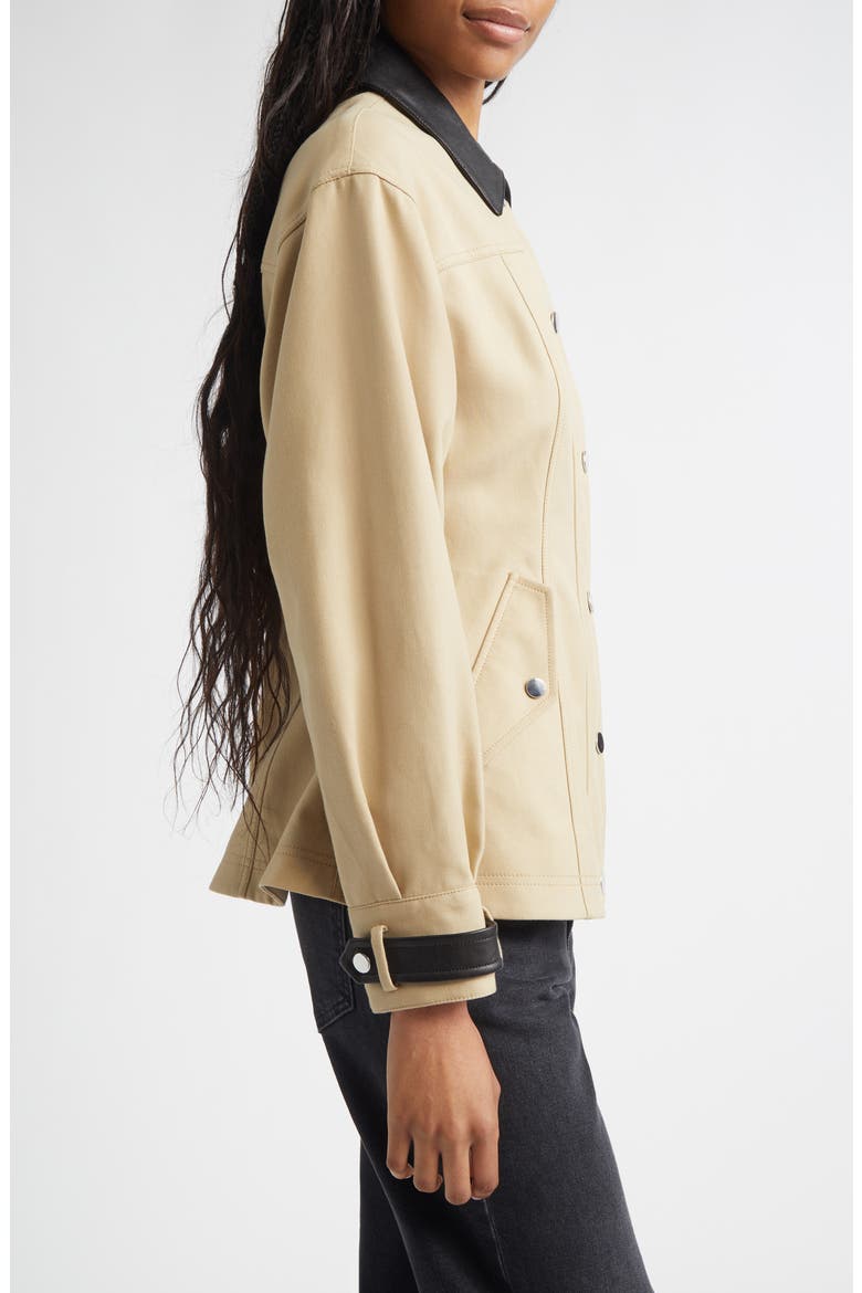 Talla Water Repellent Cotton Jacket, Alternate, color, SAND
