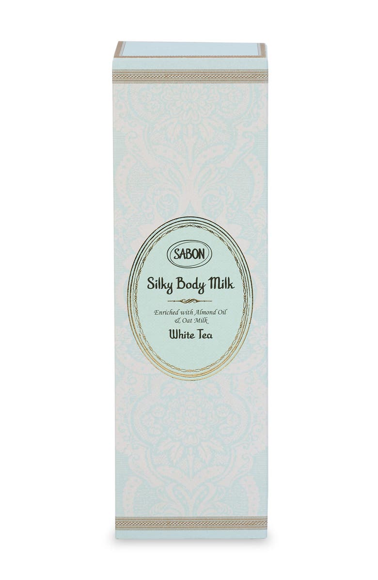 SABON Silky Body Milk Delicate Jasmine 200mL, Main, color, White Tea