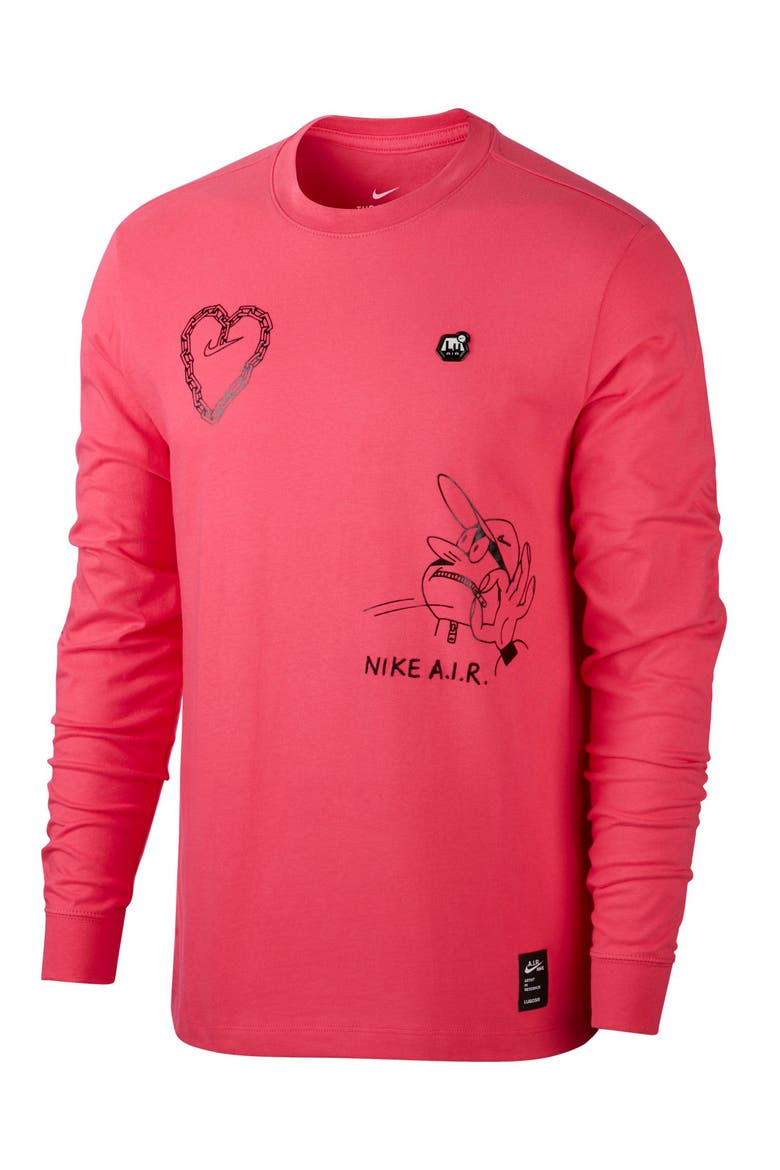 Sportswear Lugosis Long Sleeve T-Shirt, Alternate, color, WATERMELON