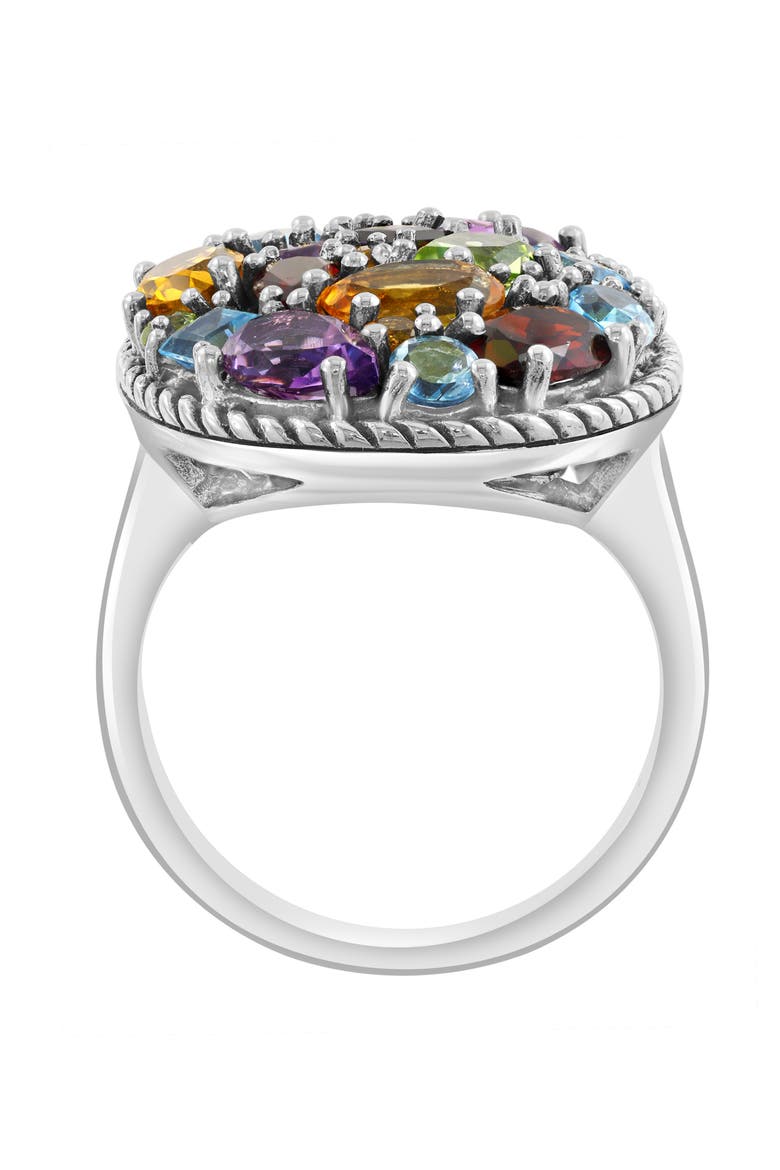 Sterling Silver Semiprecious Stone Ring, Alternate, color, MULTI