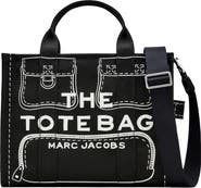 Marc Jacobs The Trompe L'oeil Cargo Canvas Medium Tote Bag