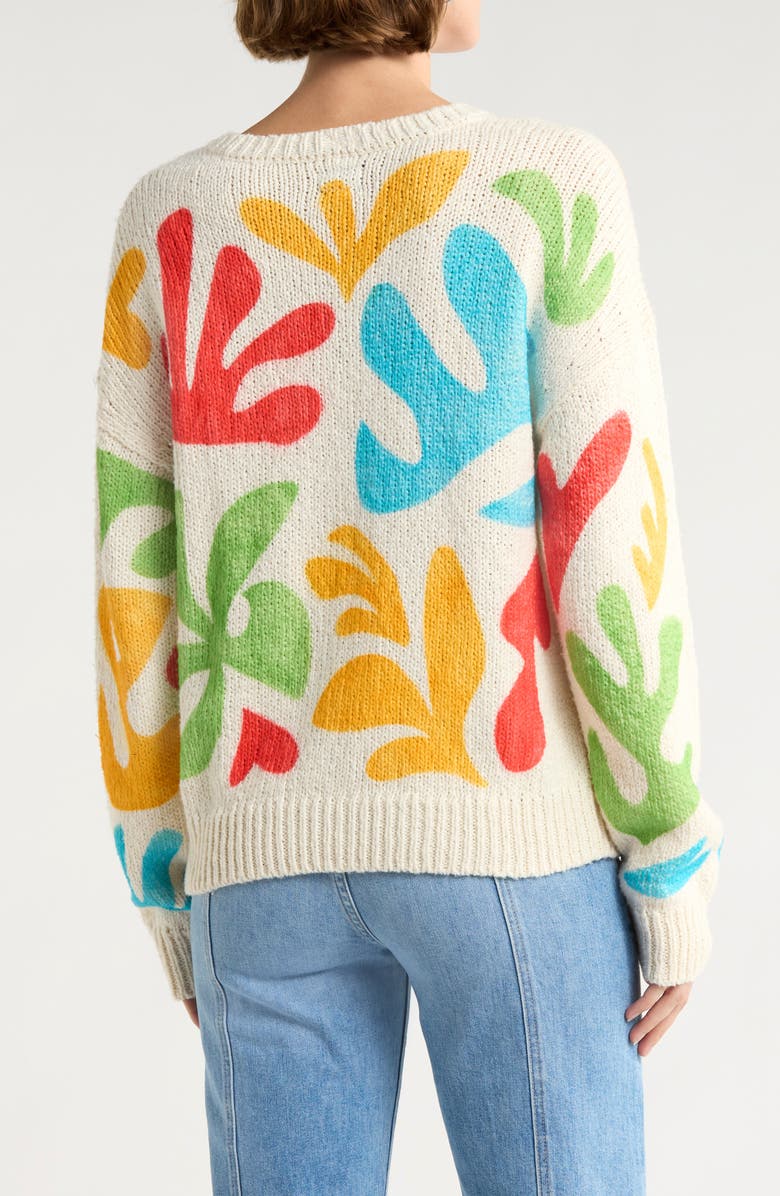 MOTHER The Jumper Sweater, Alternate, color, A Monstera Moment