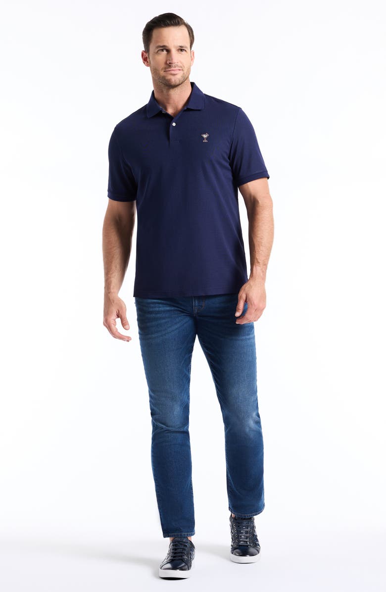 Robert Graham Belvar Knit Polo, Alternate, color, Peacoat