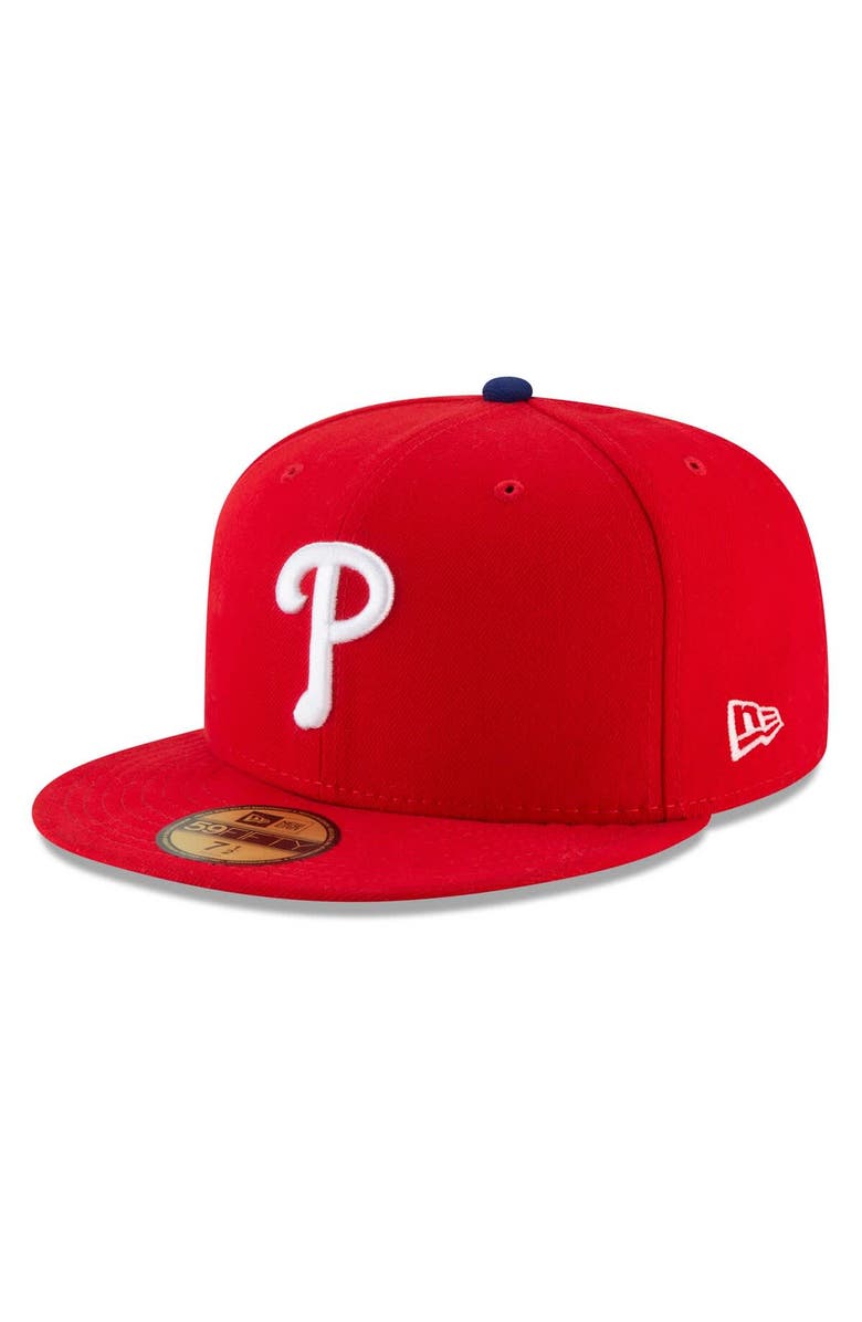 New Era Men's New Era  Red Philadelphia Phillies 2025 MLB Postseason Side Patch 59FIFTY Fitted Hat, Alternate, color, Red