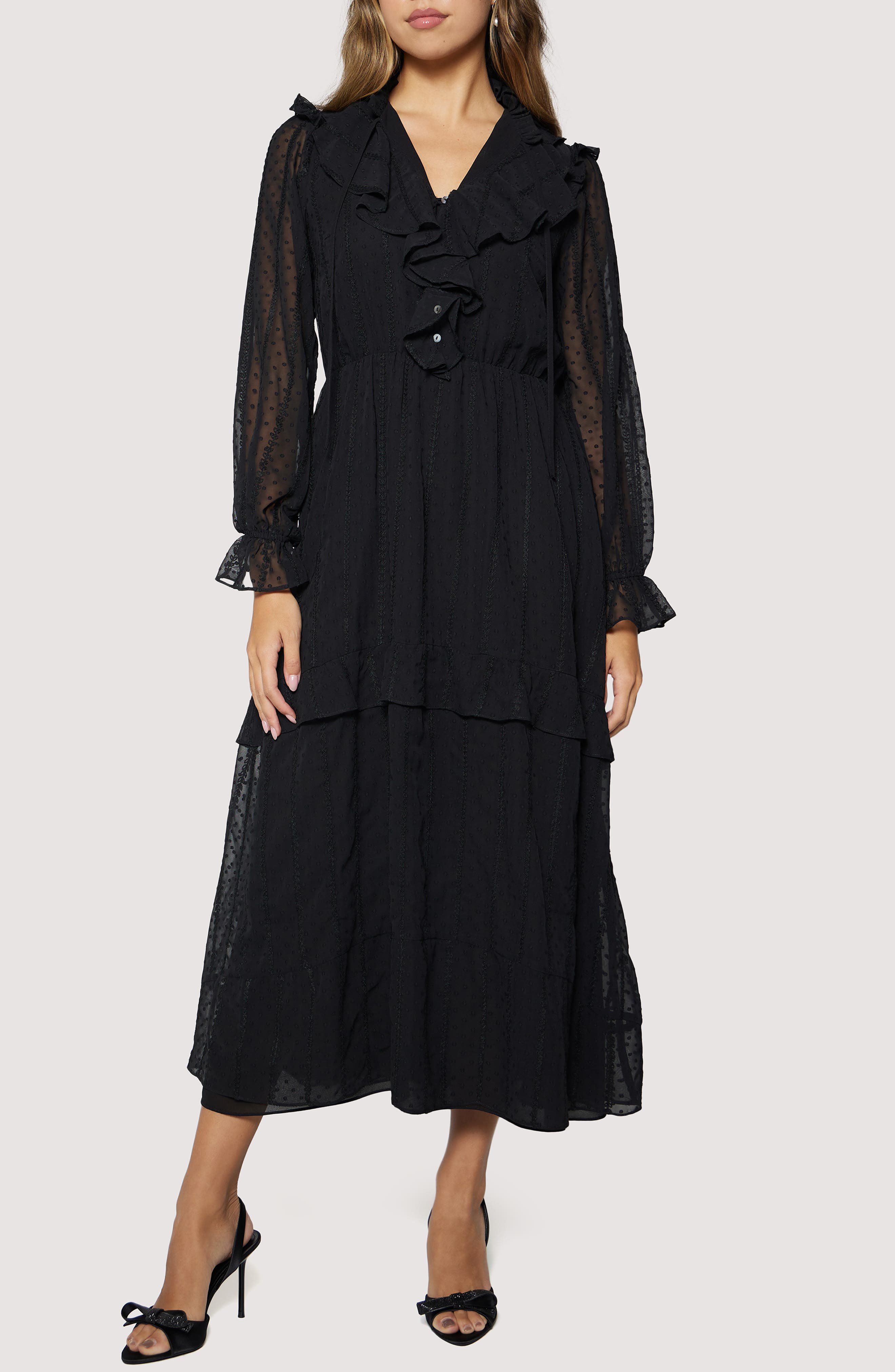 Lost + Wander Poetic Essence Long Sleeve Maxi Dress