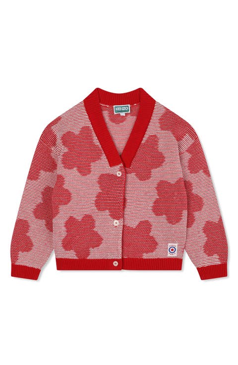 Kids' Boke Jacquard Cotton Cardigan (Little Kid & Big Kid)