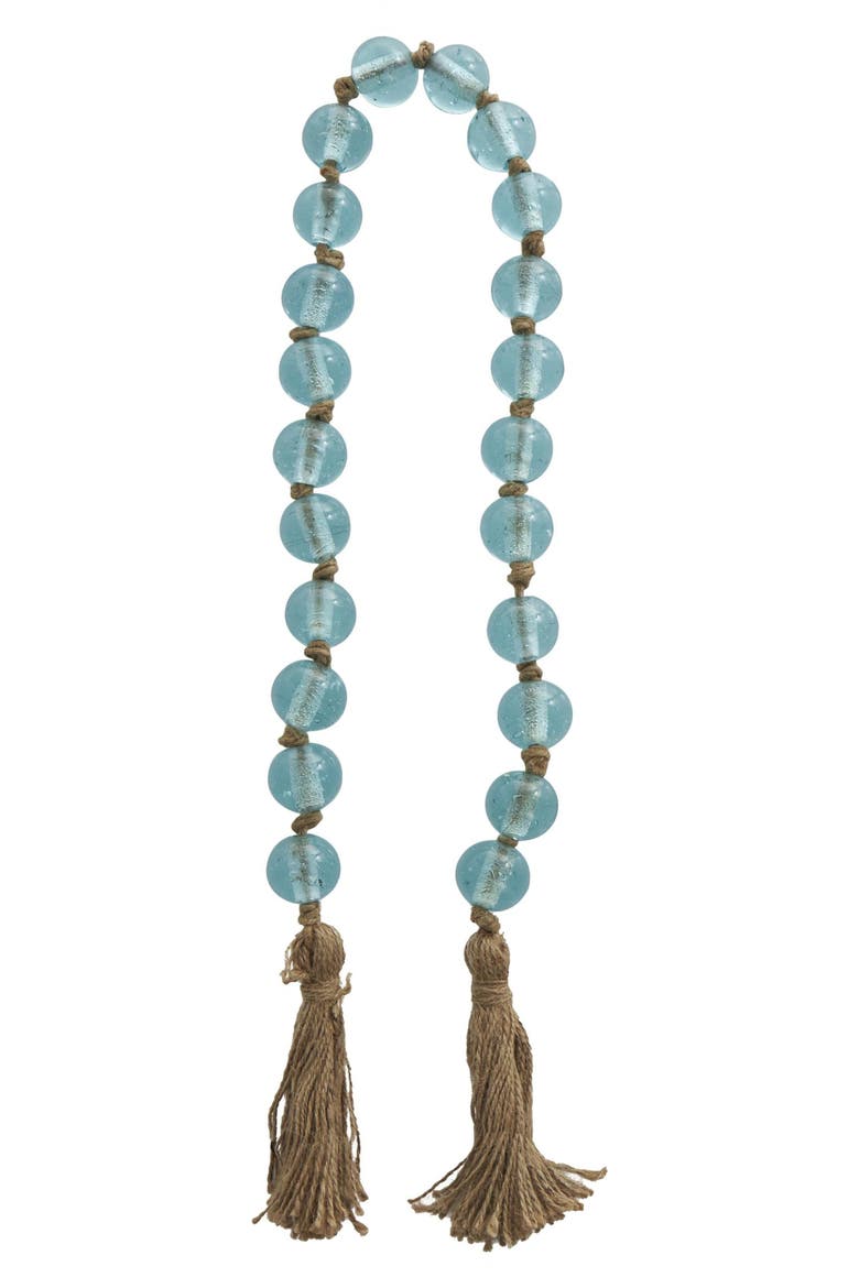 Bohemian Glass Beaded Tassel Garland, Alternate, color, LIGHT BLUE