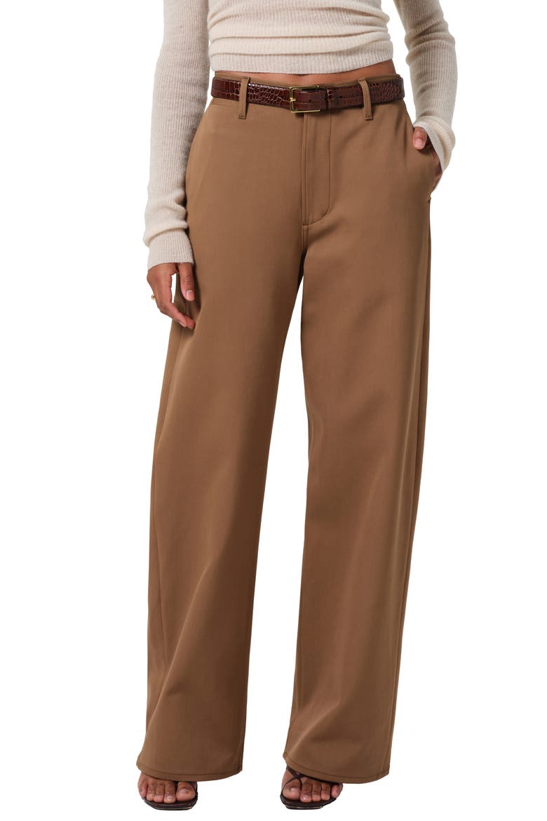 Ayla High Waist Wide Leg Pants, Main, color, NUT