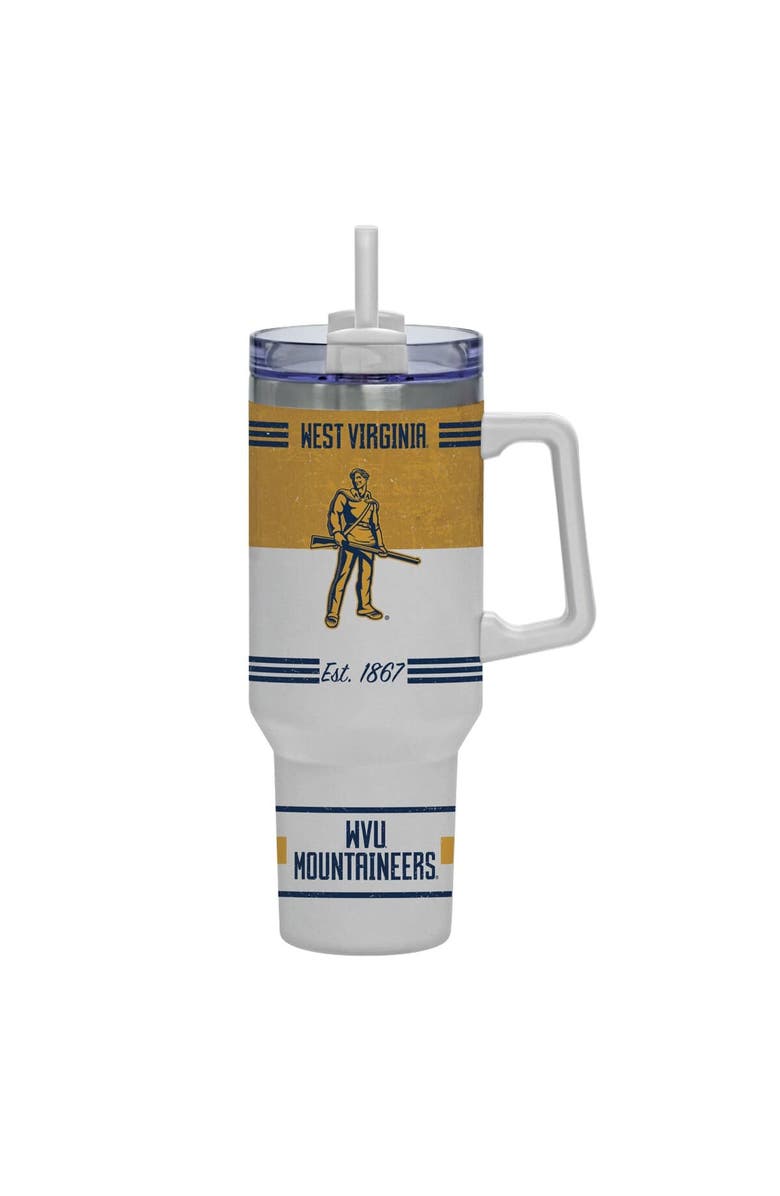 INDIGO FALLS West Virginia Mountaineers 40oz. Rocky Vintage Tumbler, Main, color,
