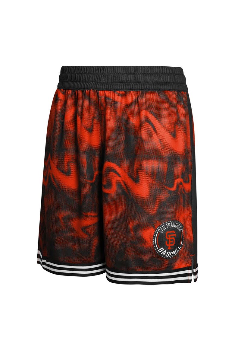 Youth Black/Orange San Francisco Giants Outfielder Shorts, Alternate, color, Black