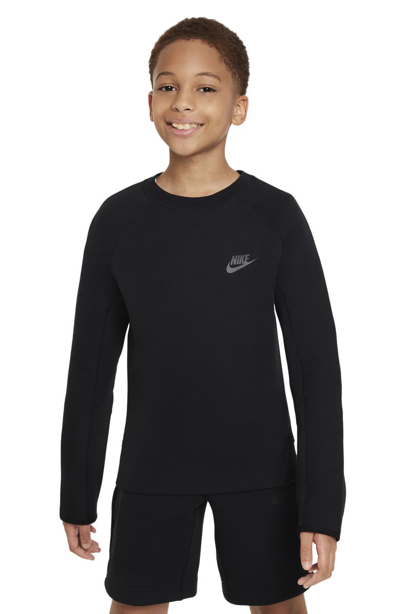 Nike Kids' Tech Fleece Crewneck Sweatshirt, Main, color, 