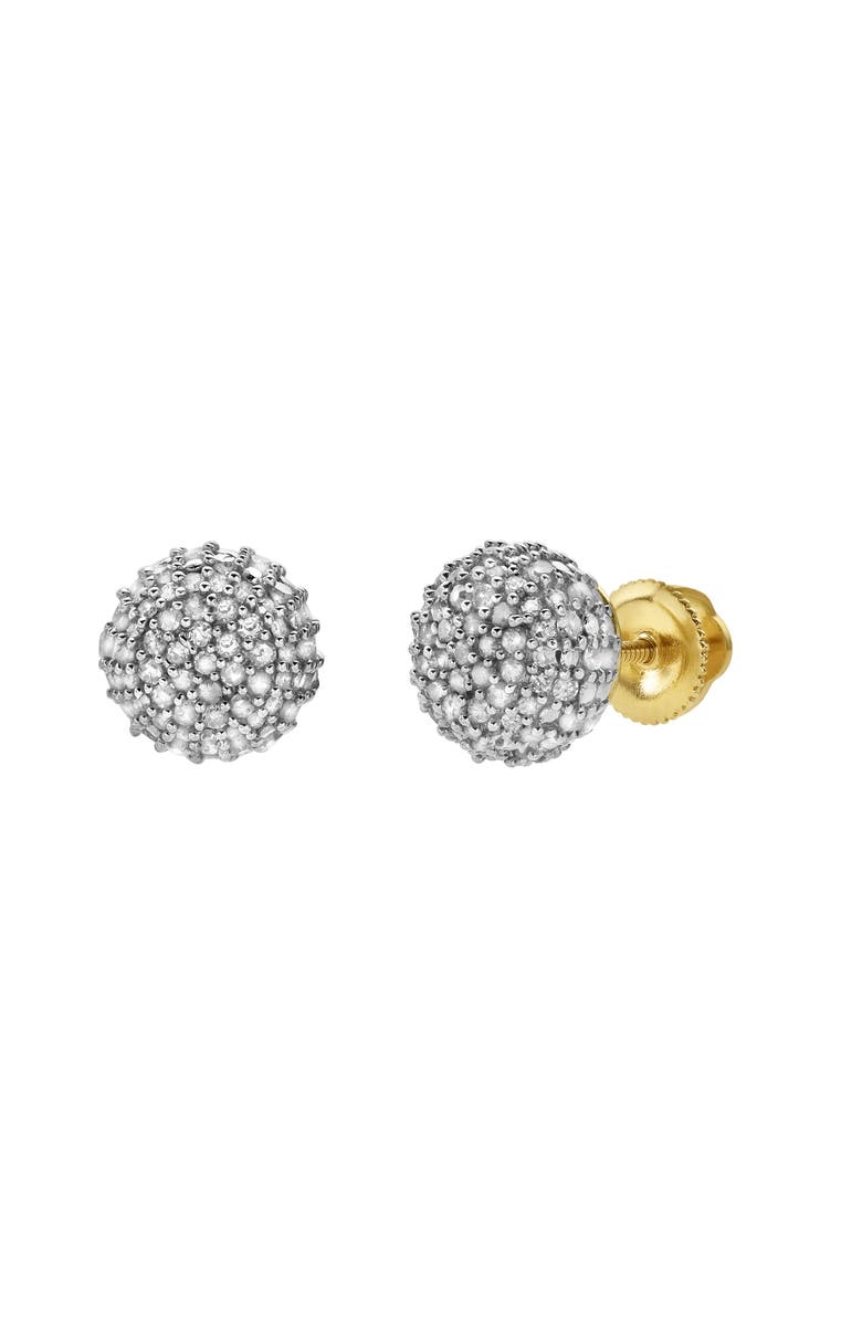 LuvMyJewelry Orbius 10K Yellow Gold Diamond Stud Earrings - 0.49ct., Main, color, 10K Yellow Gold