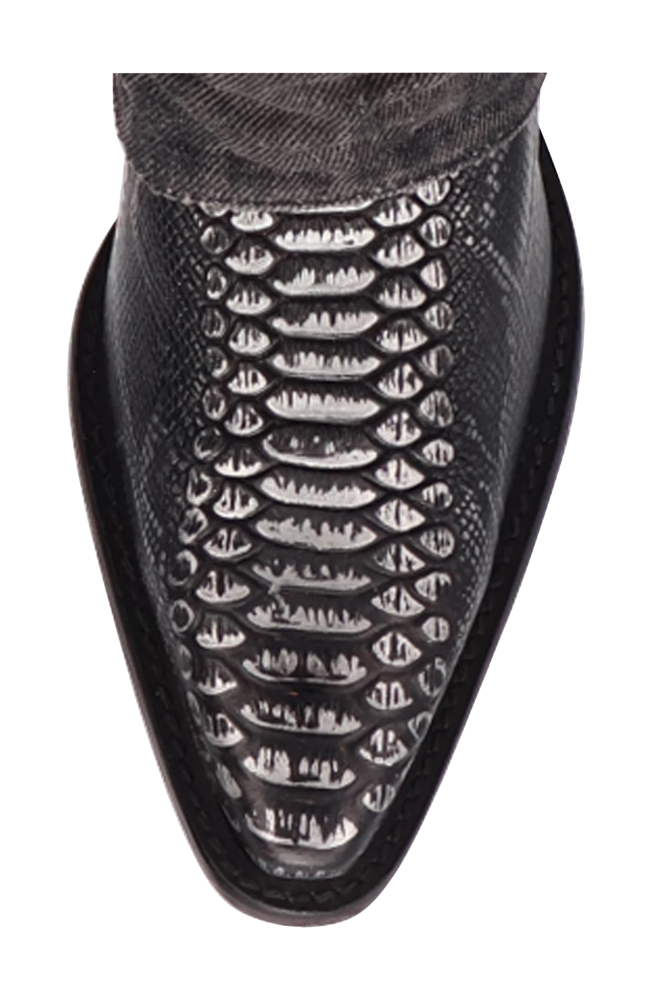 Dingo Denim Dream Western Boot, Alternate, color, Black