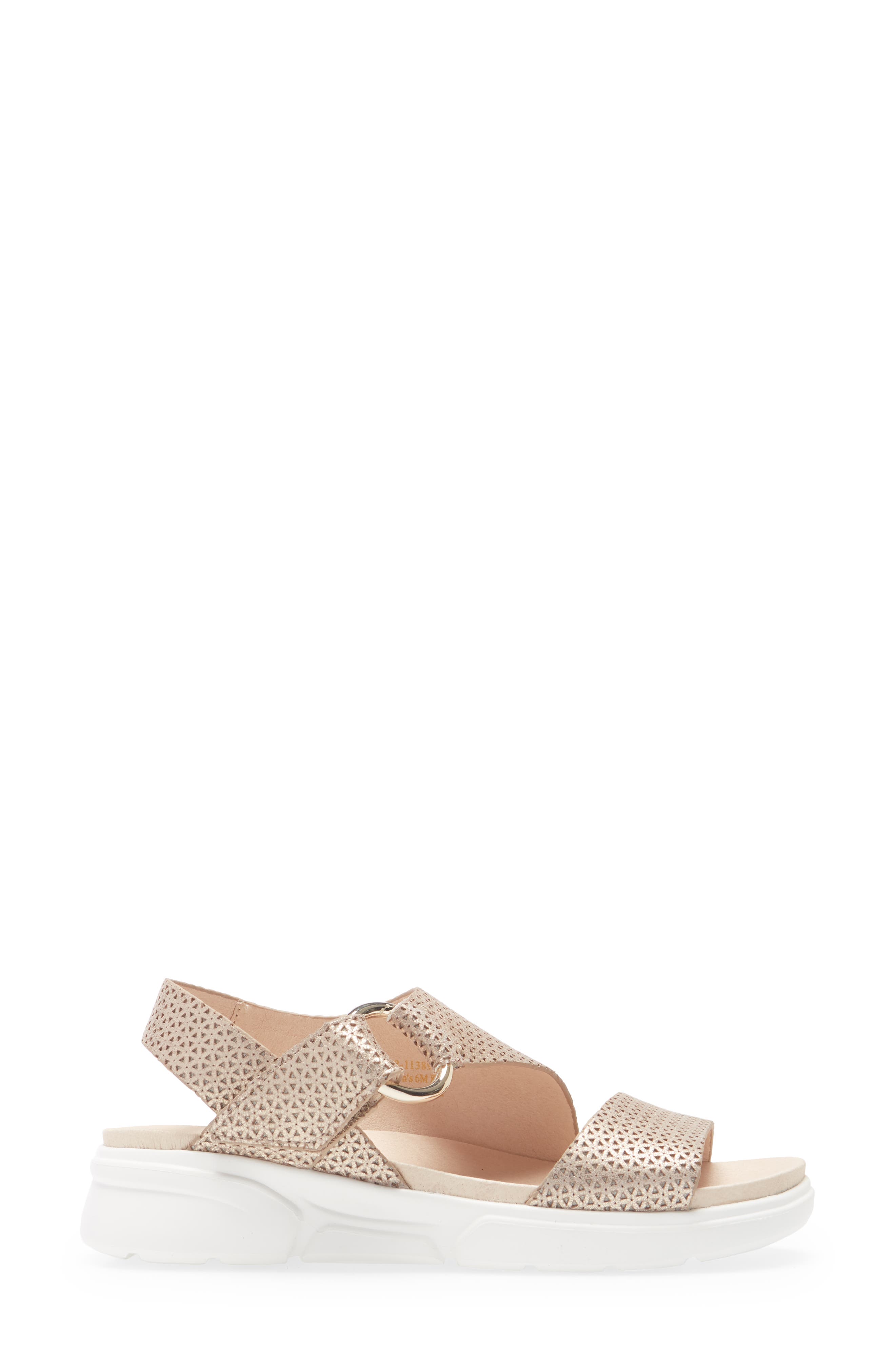 Helen Sandal, Alternate, color, GOLD TEXTURED NAPPA LEATHER