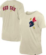 New Era Women's New Era Cream Boston Red Sox Stars & Cap T-Shirt