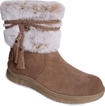 FST Genuine Leather Fur-Lined Women's Classic Boot 710KZA6002 Mink Floter - Ewell