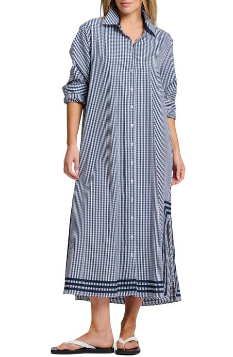 Pippa A-Line Gingham Shirtdress