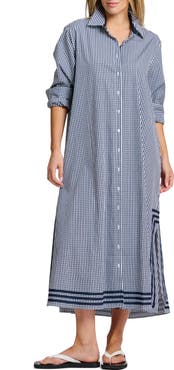 SHIRTY Pippa A-Line Gingham Shirtdress