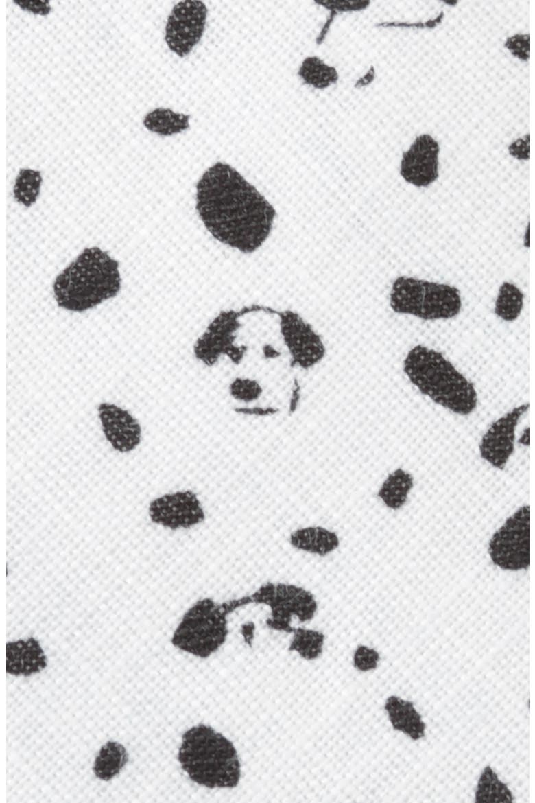 x Disney 101 Dalmatians Linen Tie, Alternate, color, WHITE