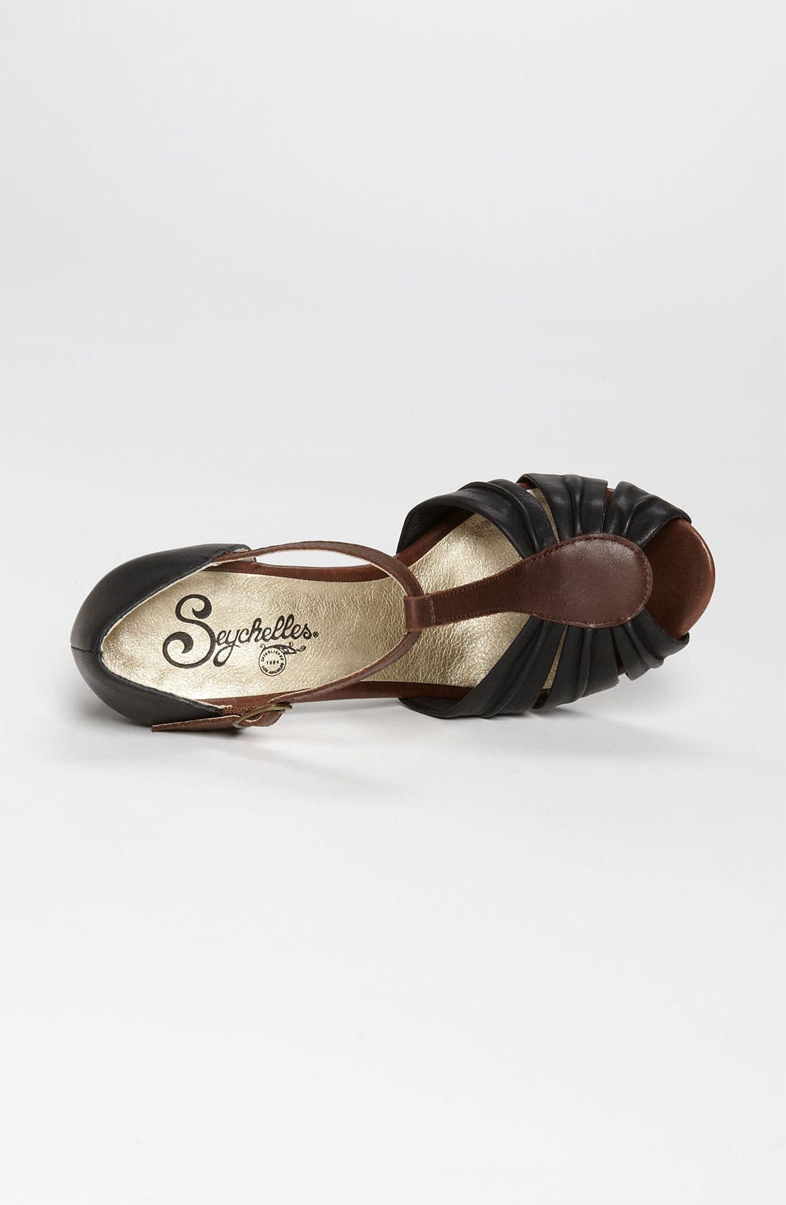 'Two Birds' Sandal, Alternate, color, BLACK LEATHER
