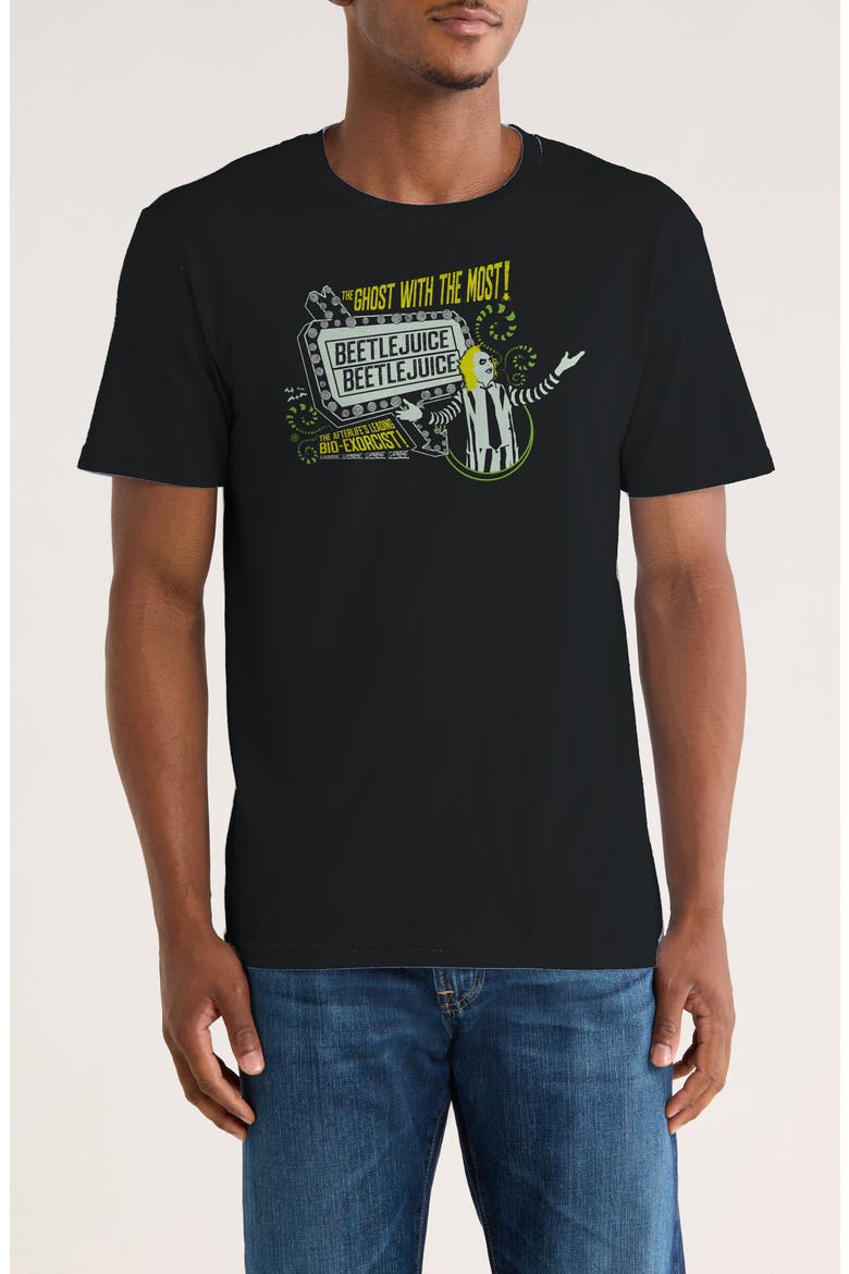 The Ghost Graphic T-Shirt, Main, color, BLACK