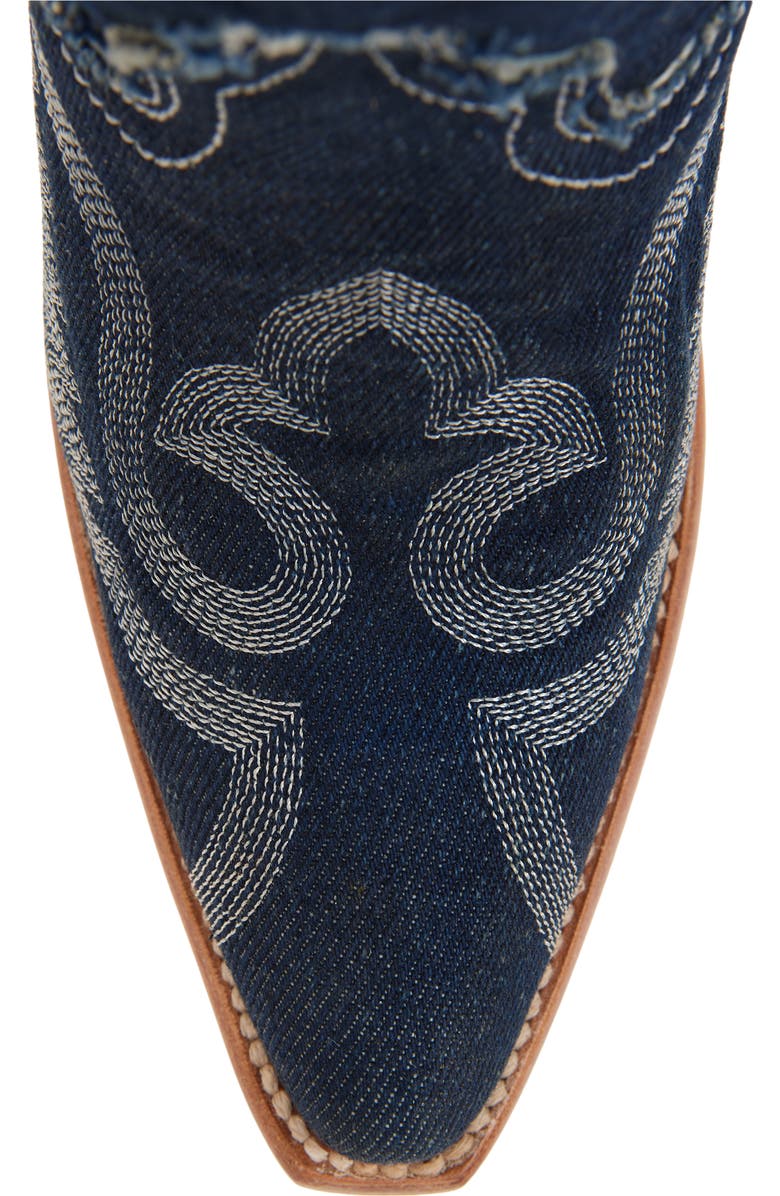 CORRAL Embroidered Denim Western Boot, Alternate, color,