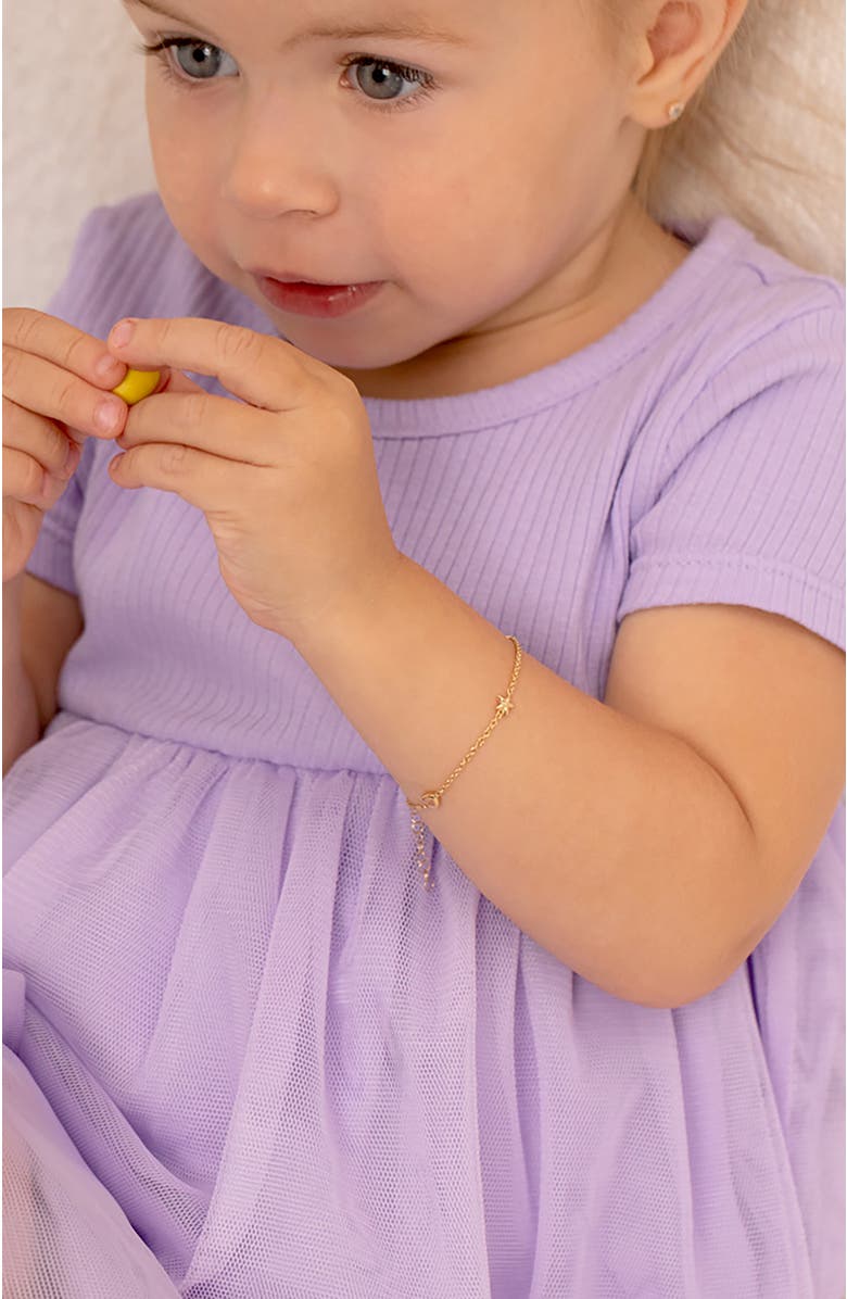 In Season Jewelry 14k Polished Puffed Shapes Bracelet, Alternate, color, Gold