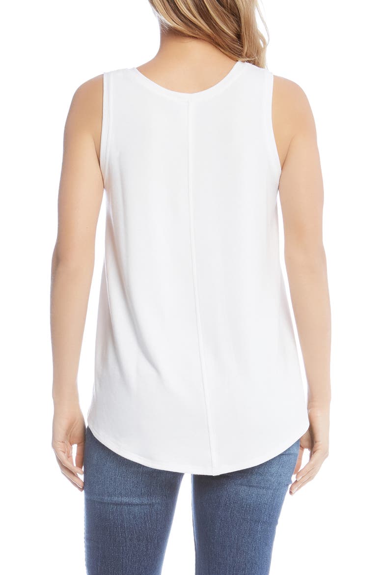 French Terry Tank, Alternate, color, WHITE