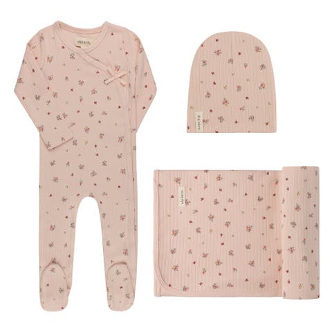 Printed Floral Star Collection - Layette Set