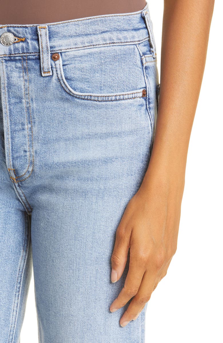 Re/Done Originals High Waist Stovepipe Jeans, Alternate, color, Mid 90S