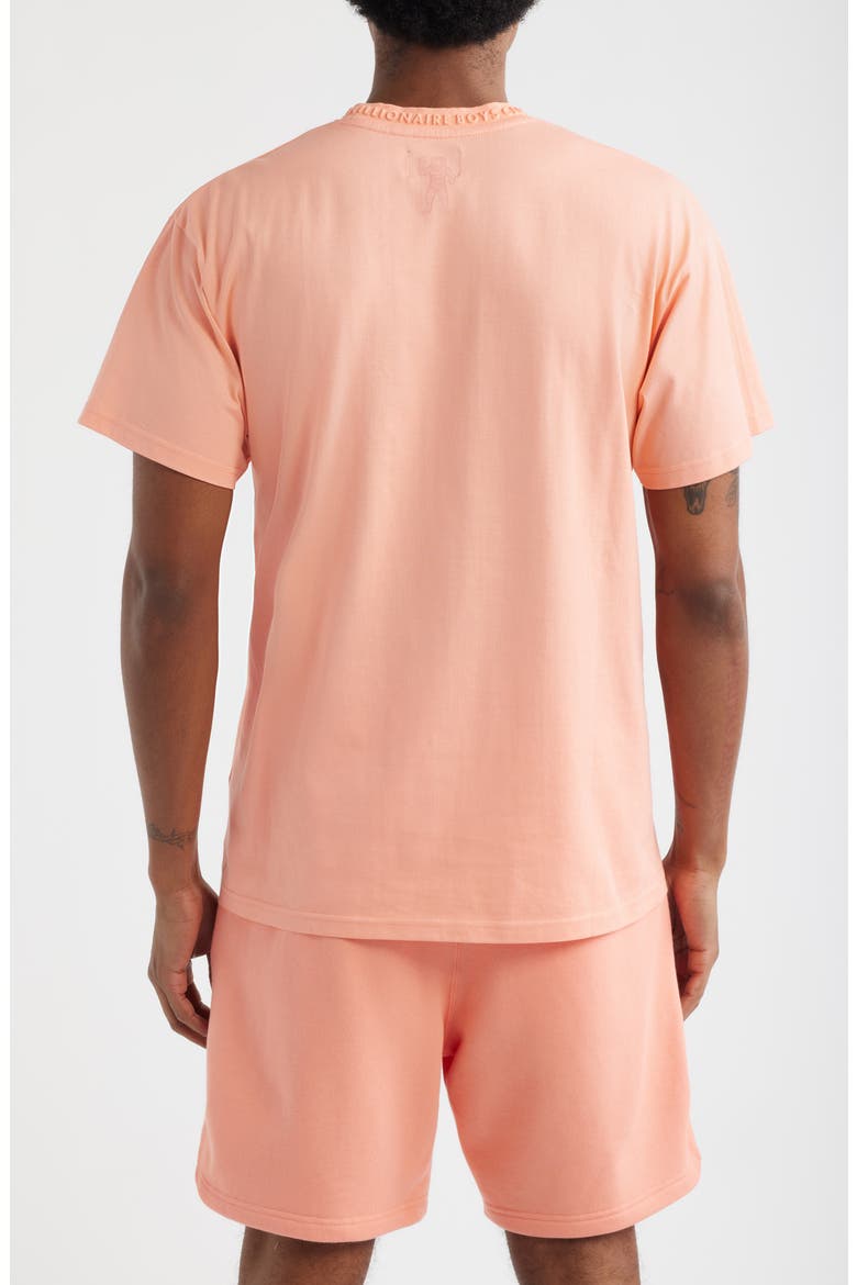 Wrapped Crewneck T-Shirt, Alternate, color, PEACH AMBER