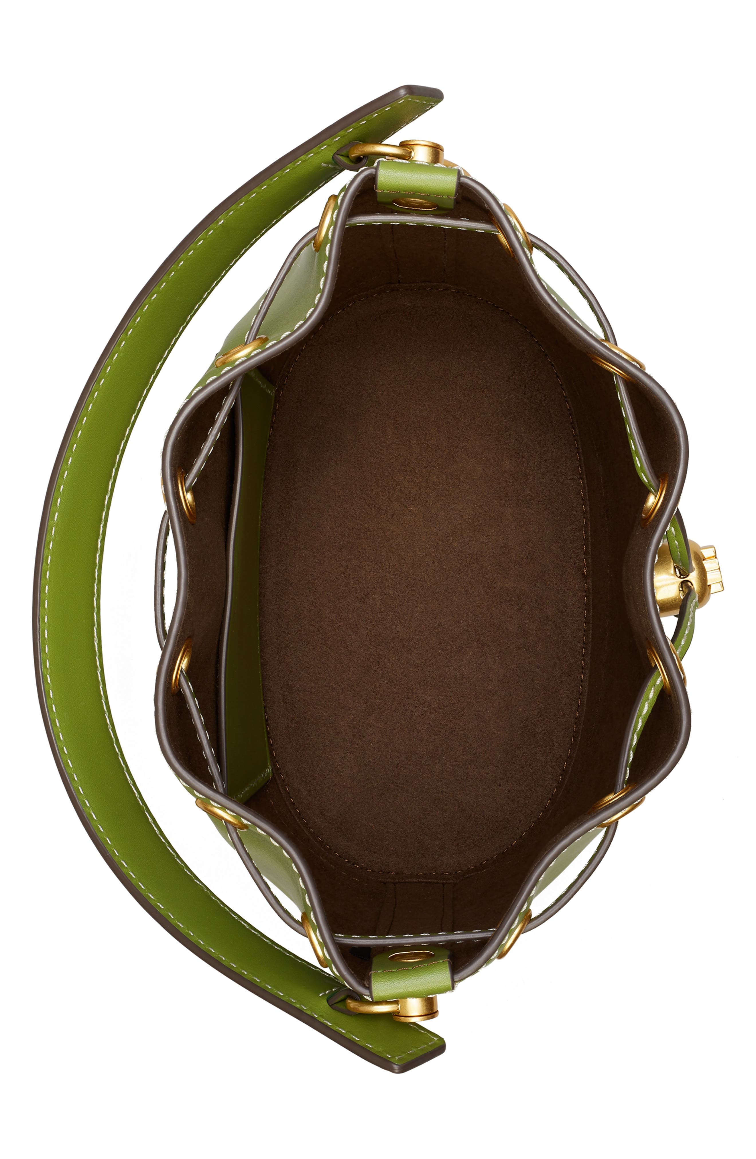 Tory Burch Leather Bucket Bag, Alternate, color, 