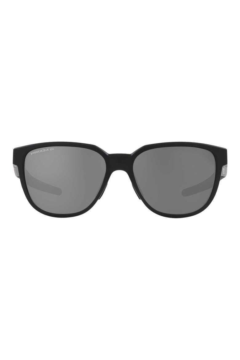 Actuator 57mm Polarized Rectangular Sunglasses, Main, color, MATTE BLACK