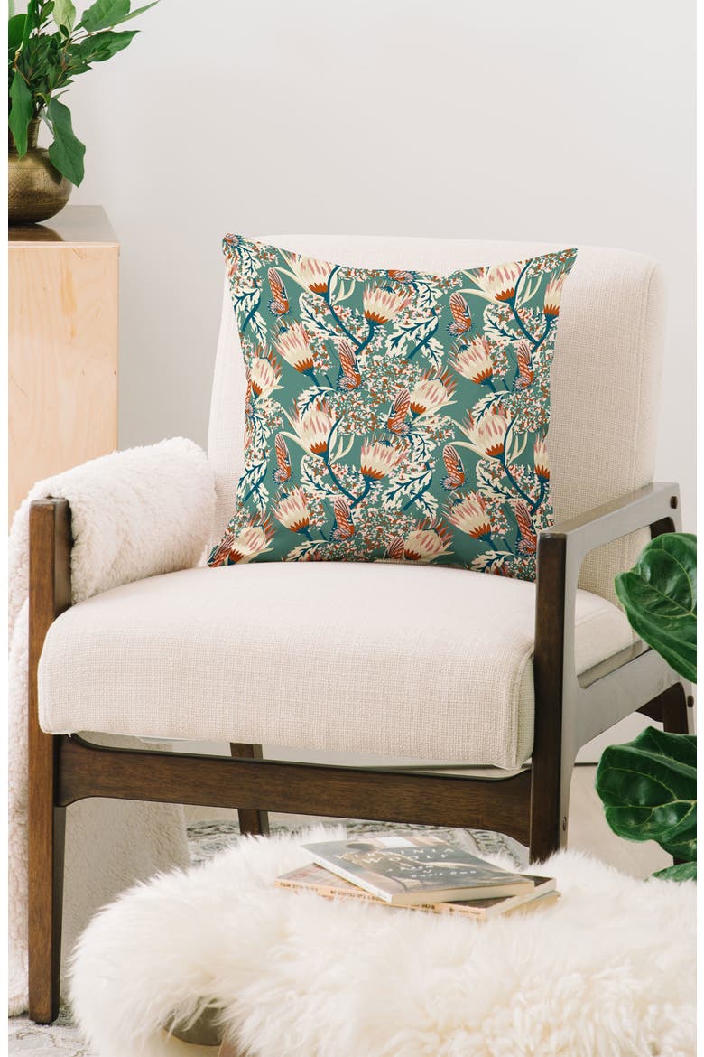 Holli Zollinger Zarah Butterfly Throw Pillow, Alternate, color, MULTI