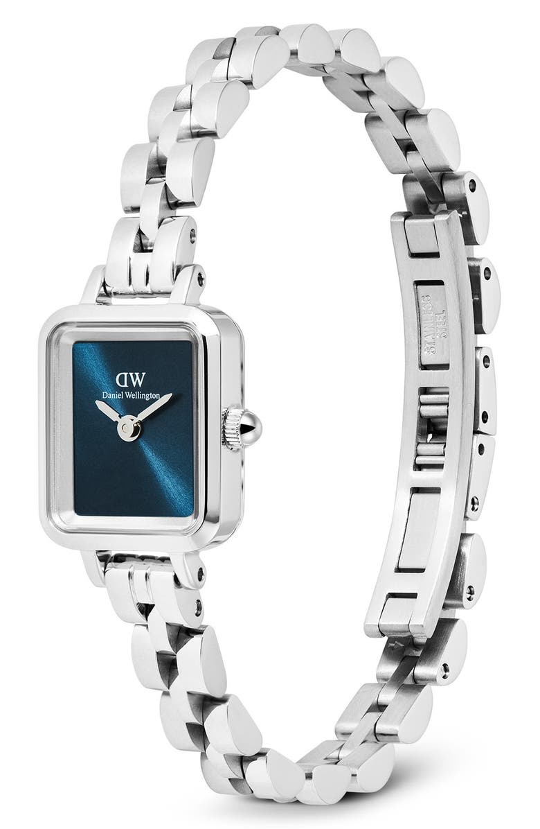 Daniel Wellington Quadro Mini Bracelet Watch, 15mm x 18mm, Alternate, color, Silver