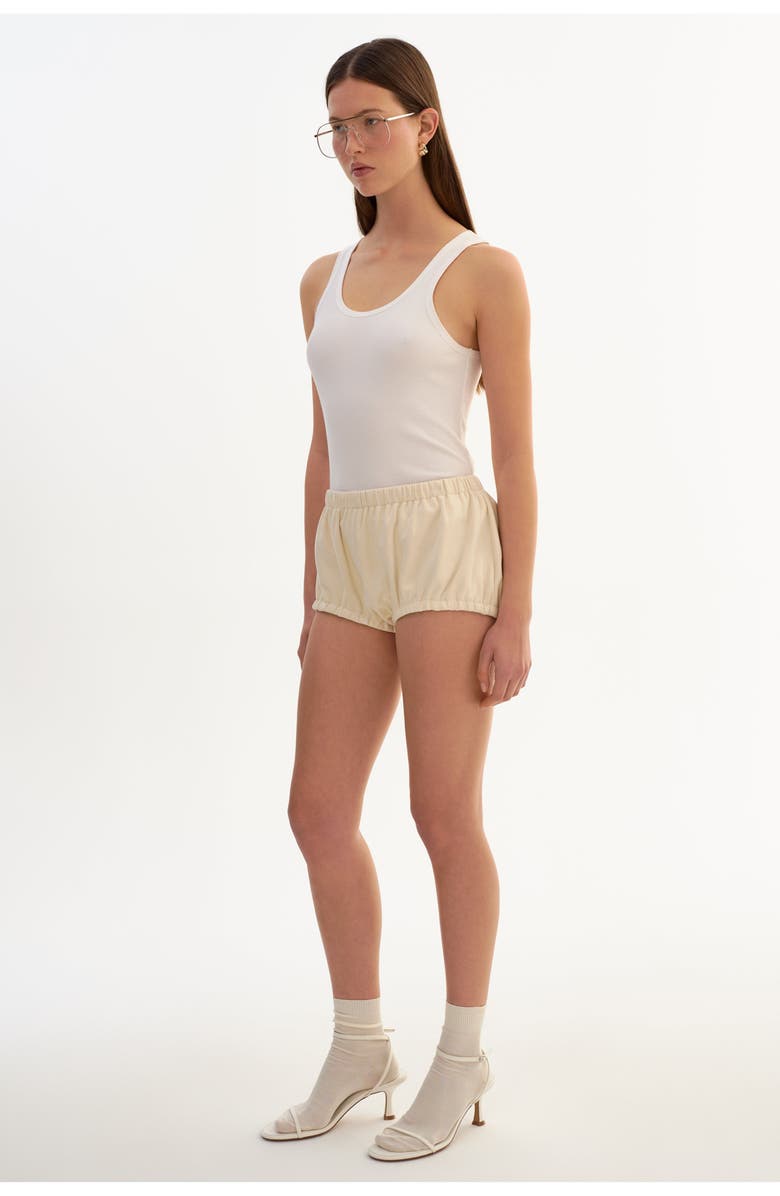 LAMARQUE Cleo | Faux Suede Bloomer Shorts, Alternate, color, Opal