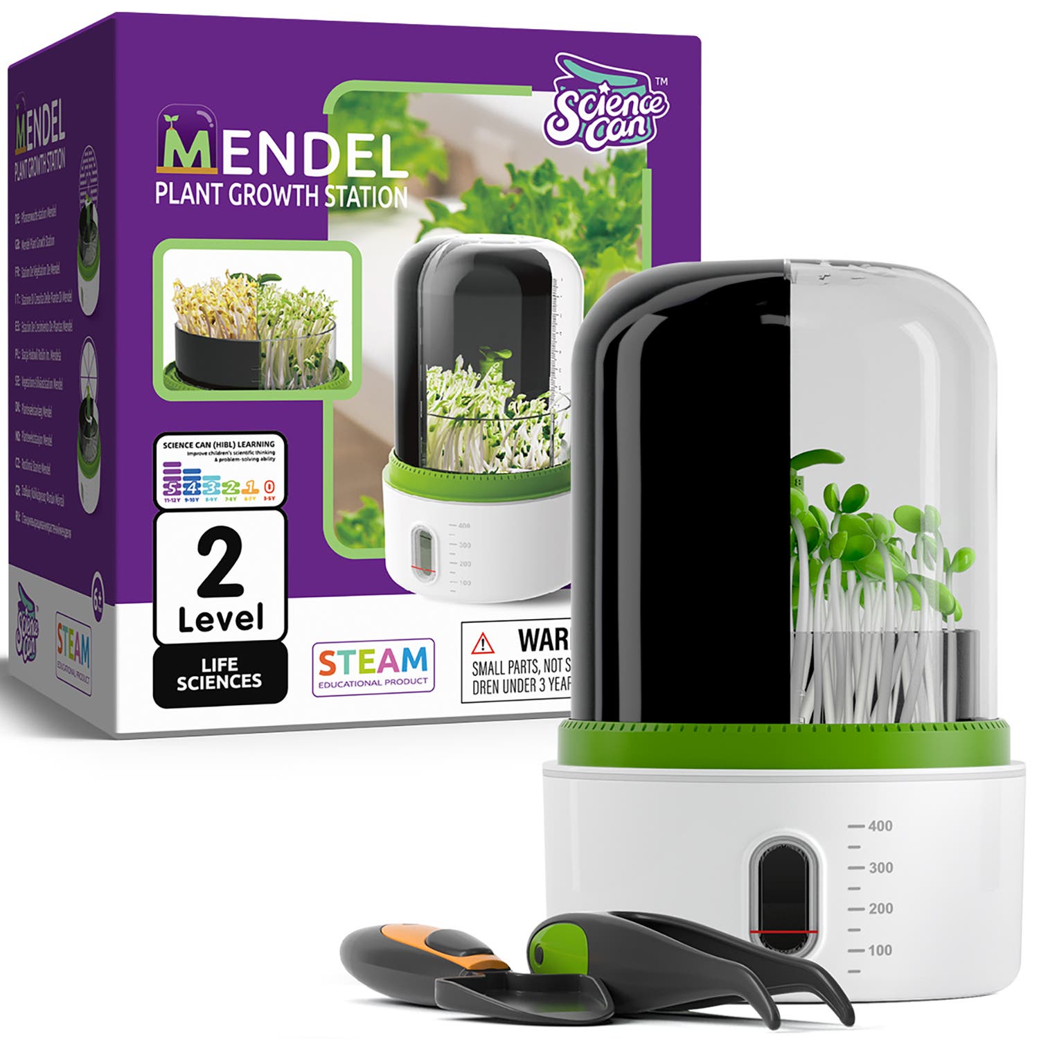 Science Can Mendel Plant Growth Station Life Sciences in Multicolored 