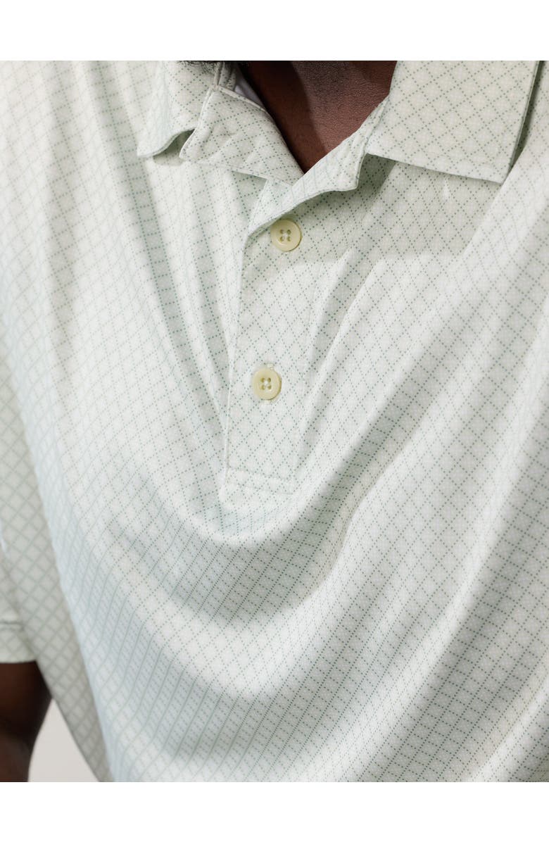 Reebok Big & Tall Geometric Dot Performance Polo Shirt, Alternate, color, Dew