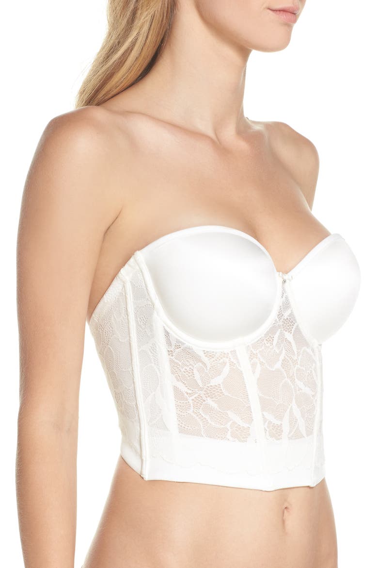 Sensuelle Convertible Underwire Bustier, Alternate, color, IVORY