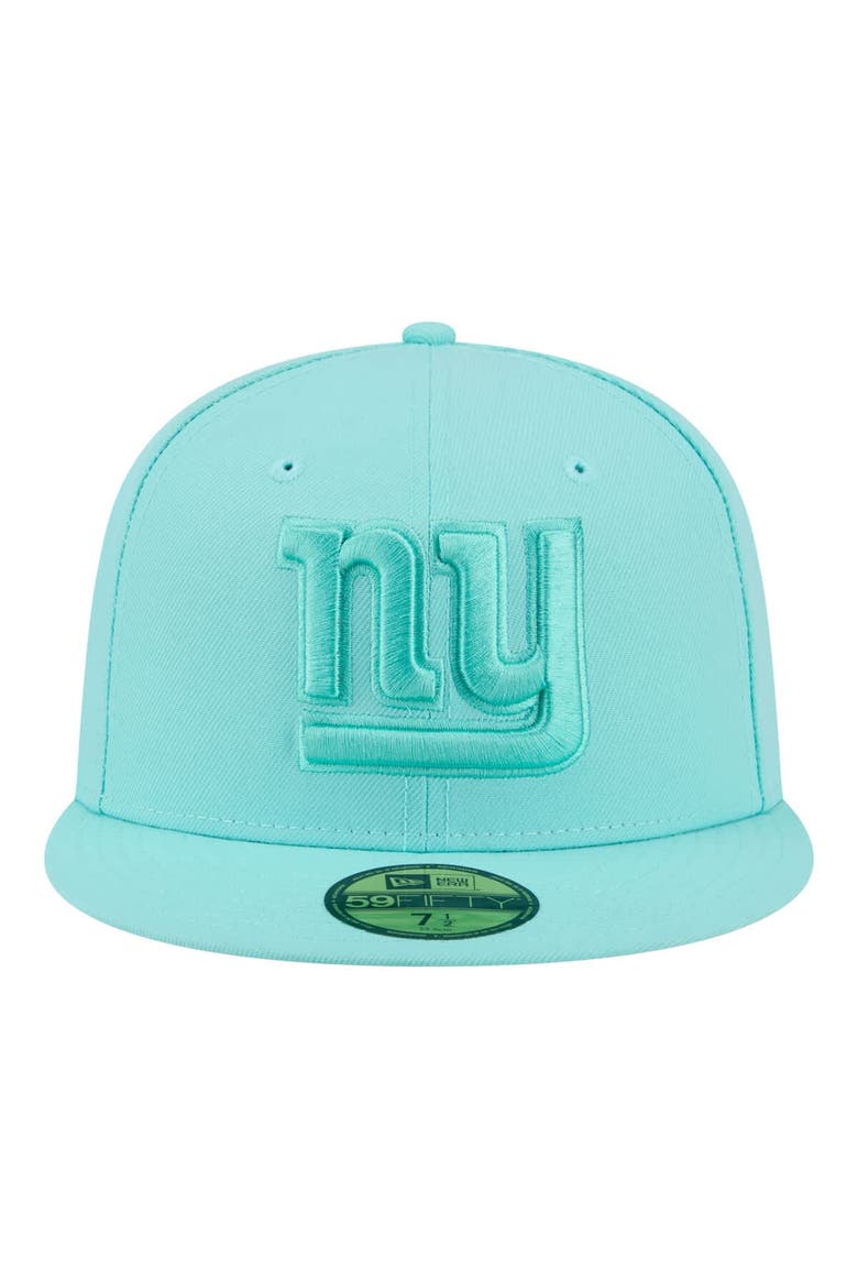 Men's New Era  Turquoise New York Giants Color Pack 59FIFTY Fitted Hat, Alternate, color, Turquoise