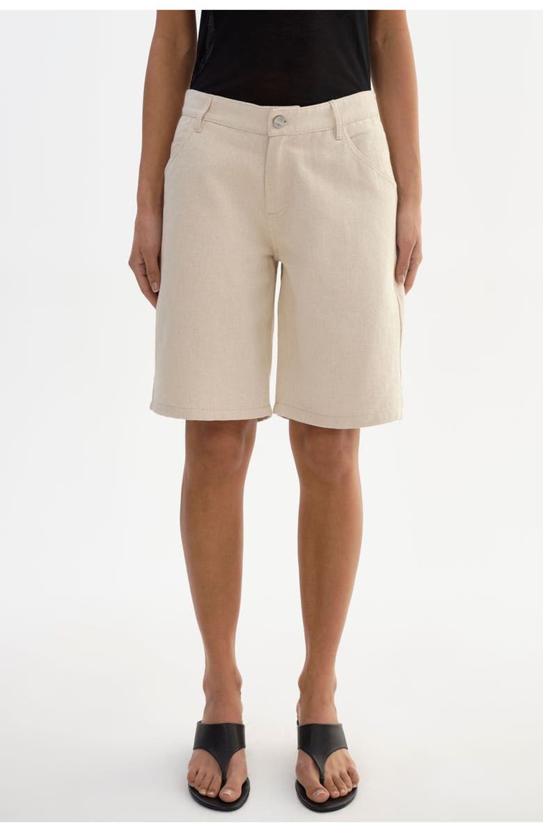 LAMARQUE Barry | Linen Twill Bermuda Shorts, Alternate, color, Natural