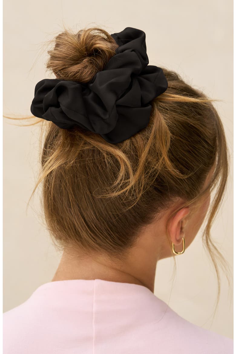 2-Pack Oversize Scrunchies, Alternate, color, BLACK CHOCOLATE