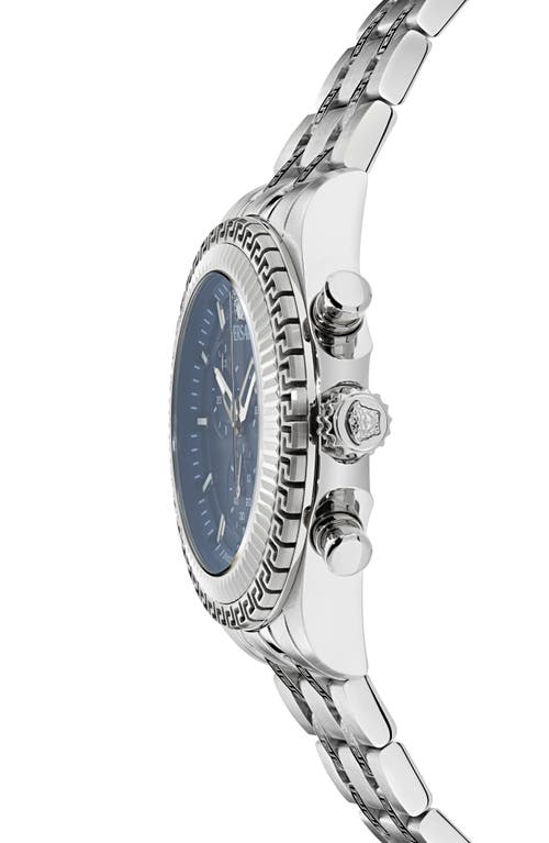 Versace Fornax Chronograph Bracelet Watch, 43mm In Metallic