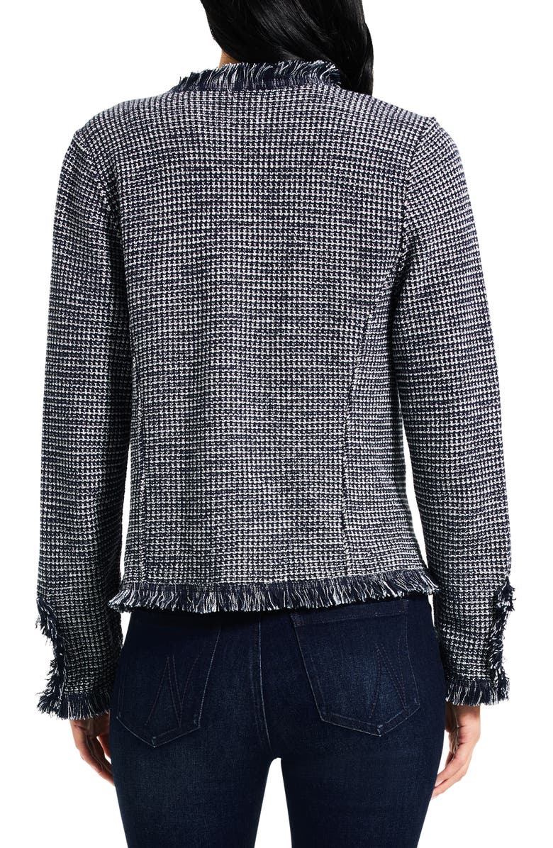 NIC+ZOE Fringe Mix Jacket, Alternate, color, Indigo Multi