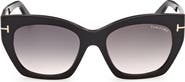 TOM FORD Joni 54mm Gradient Butterfly Sunglasses