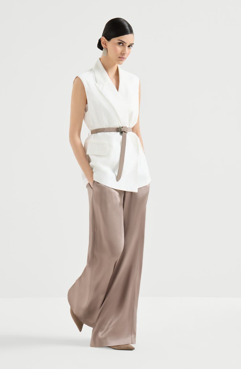 Brunello Cucinelli Track trousers, Alternate, color, Cocoa