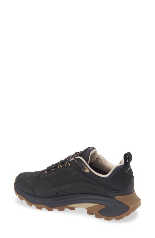 Merrell Moab Speed 2 Low Top Hiking Shoe In Black