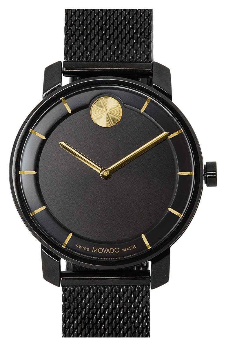 Movado Bold Mesh Strap Watch, 34mm, Main, color, 