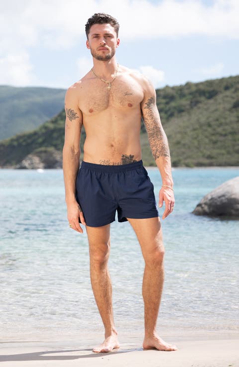 Sebastian Solid 4-Inch Nylon Swim Trunks