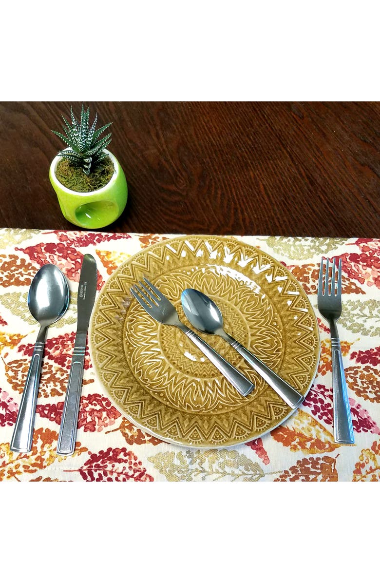 Gibson Home Sefton 24 Piece Flatware Set, Alternate, color, Metallic Silver